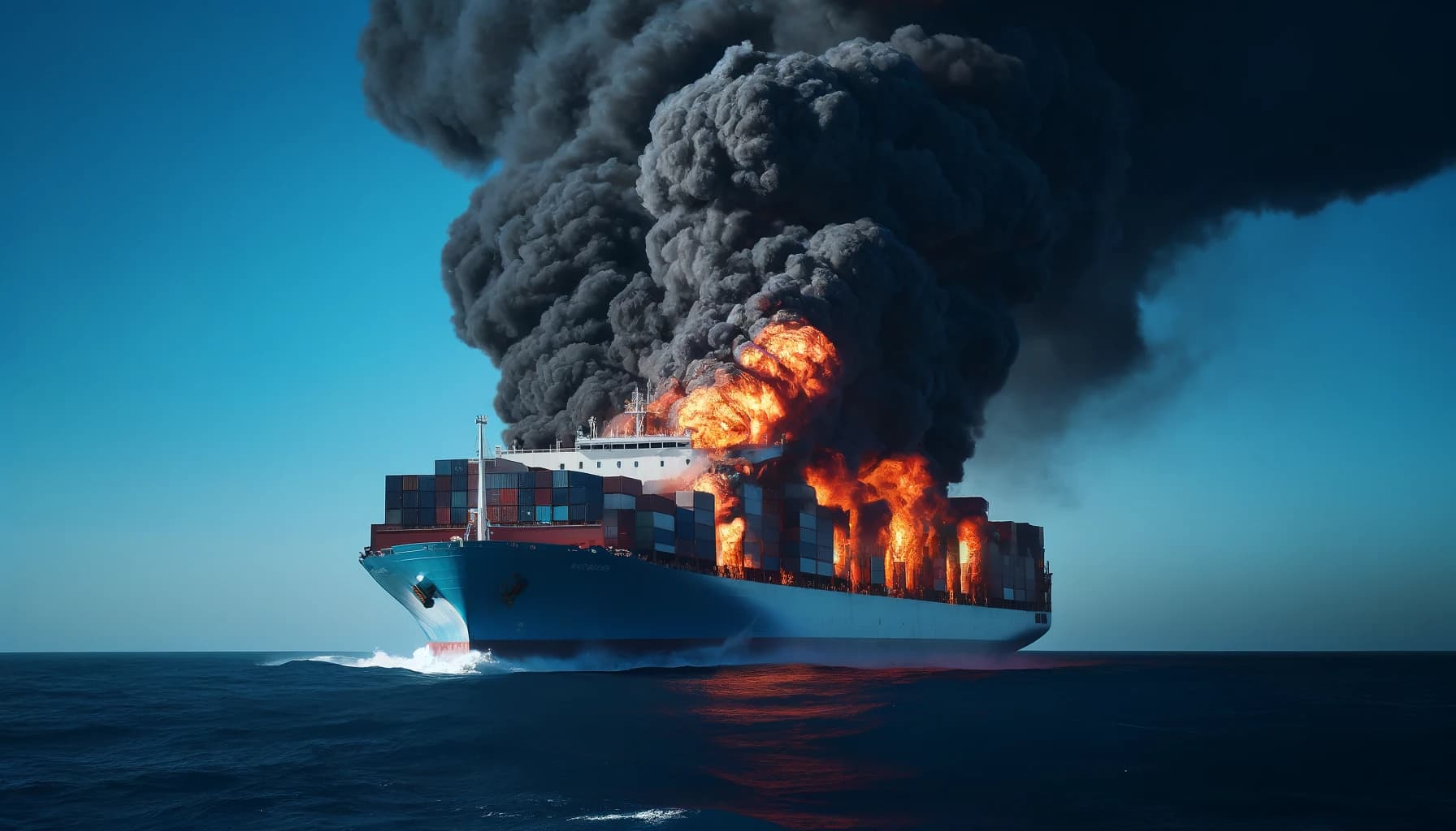 container-ship-on-fire-at-sea